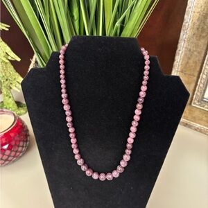 Jay King Mine Finds Purple Lepidolite Beaded Necklace